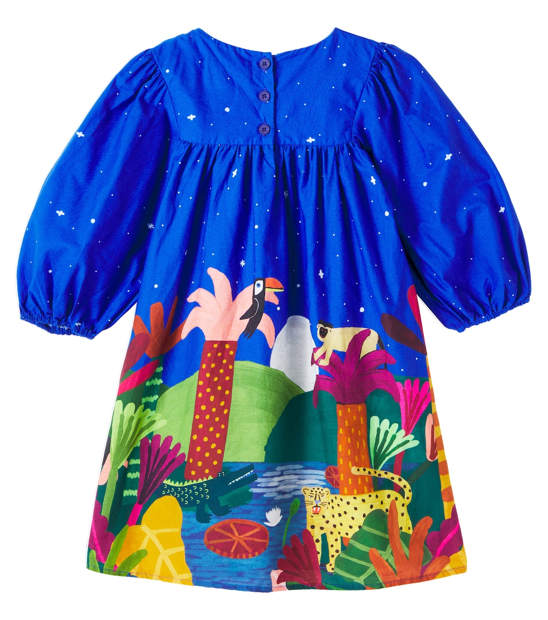 Bedrucktes Kleid aus Baumwolle | Fábula