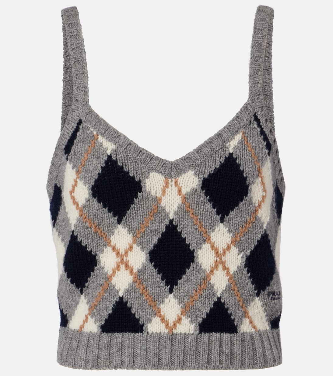 Cropped-Top aus Kaschmir | Prada