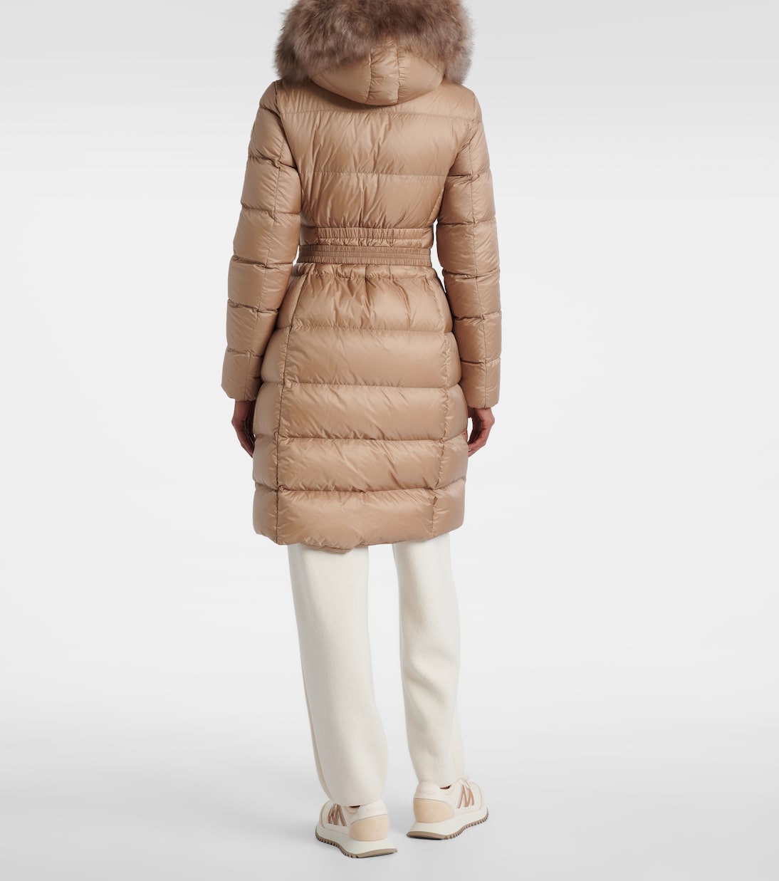 Boedic shearling-trimmed down jacket | Moncler
