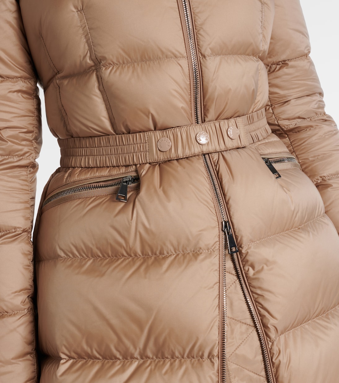 Boedic shearling-trimmed down jacket | Moncler