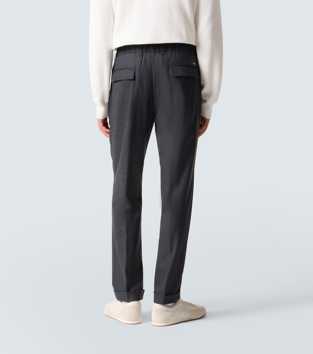 Gabardine straight pants | Herno