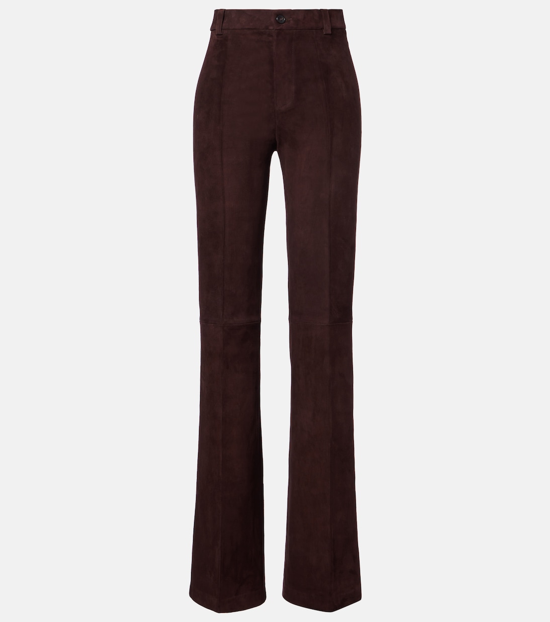 Pantalones anchos Lizzy de ante de tiro alto | Stouls