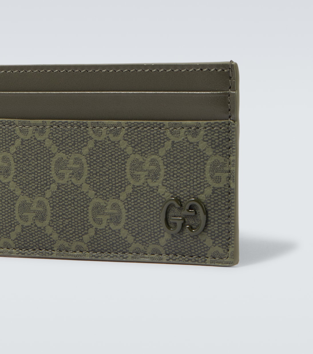 GG Canvas and leather card holder | Gucci