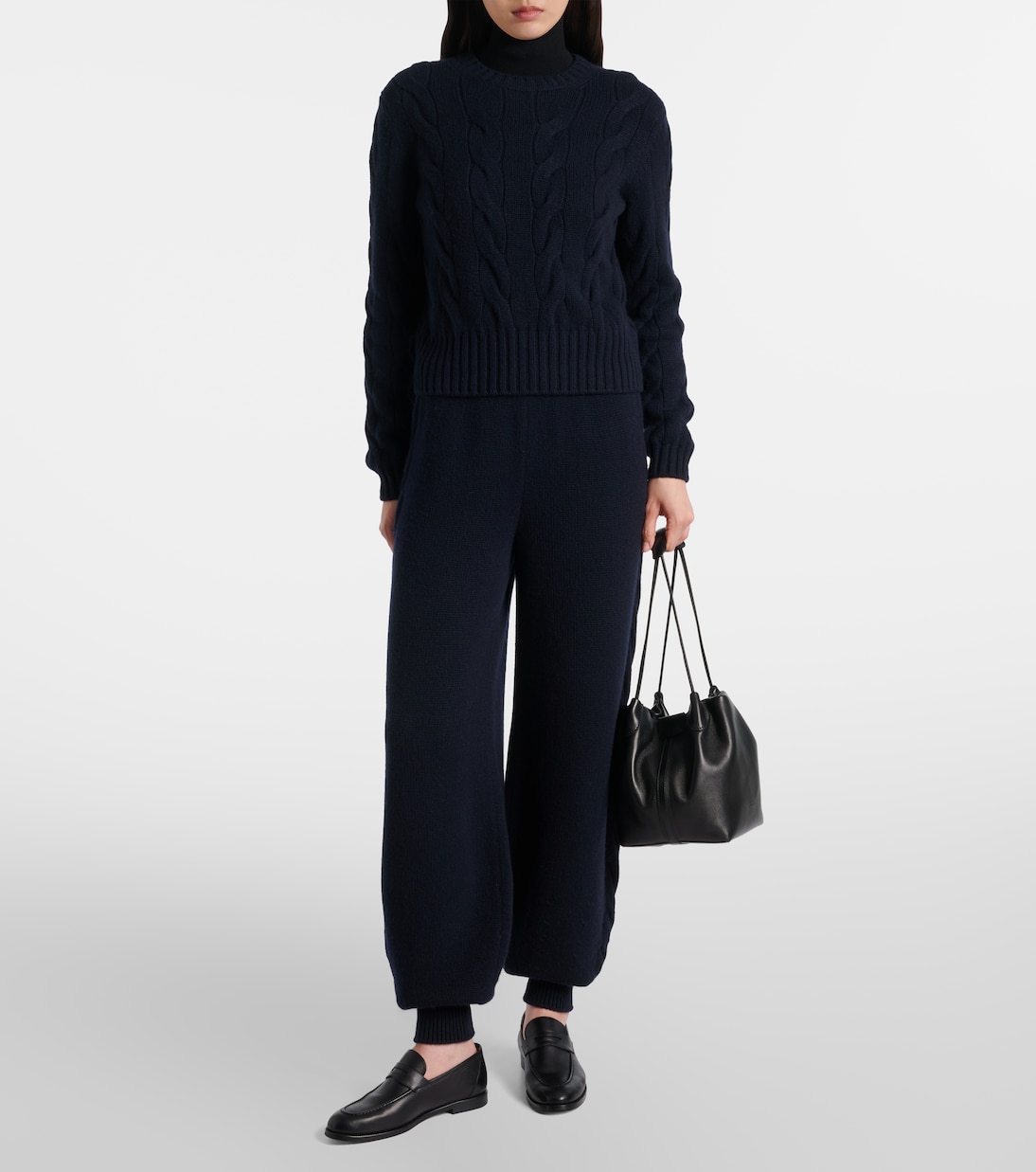 Napier cable-knit cashmere sweater | Loro Piana