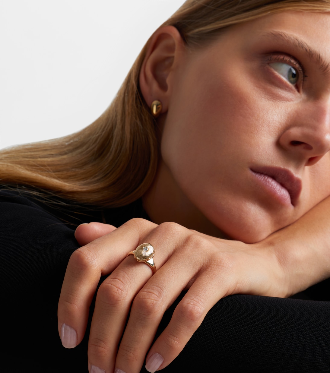Anello in oro 9kt con diamante | Persée