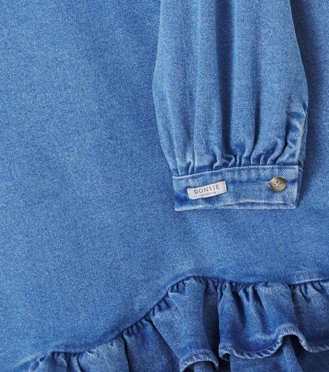 Vestido Luus de denim con volantes | Donsje