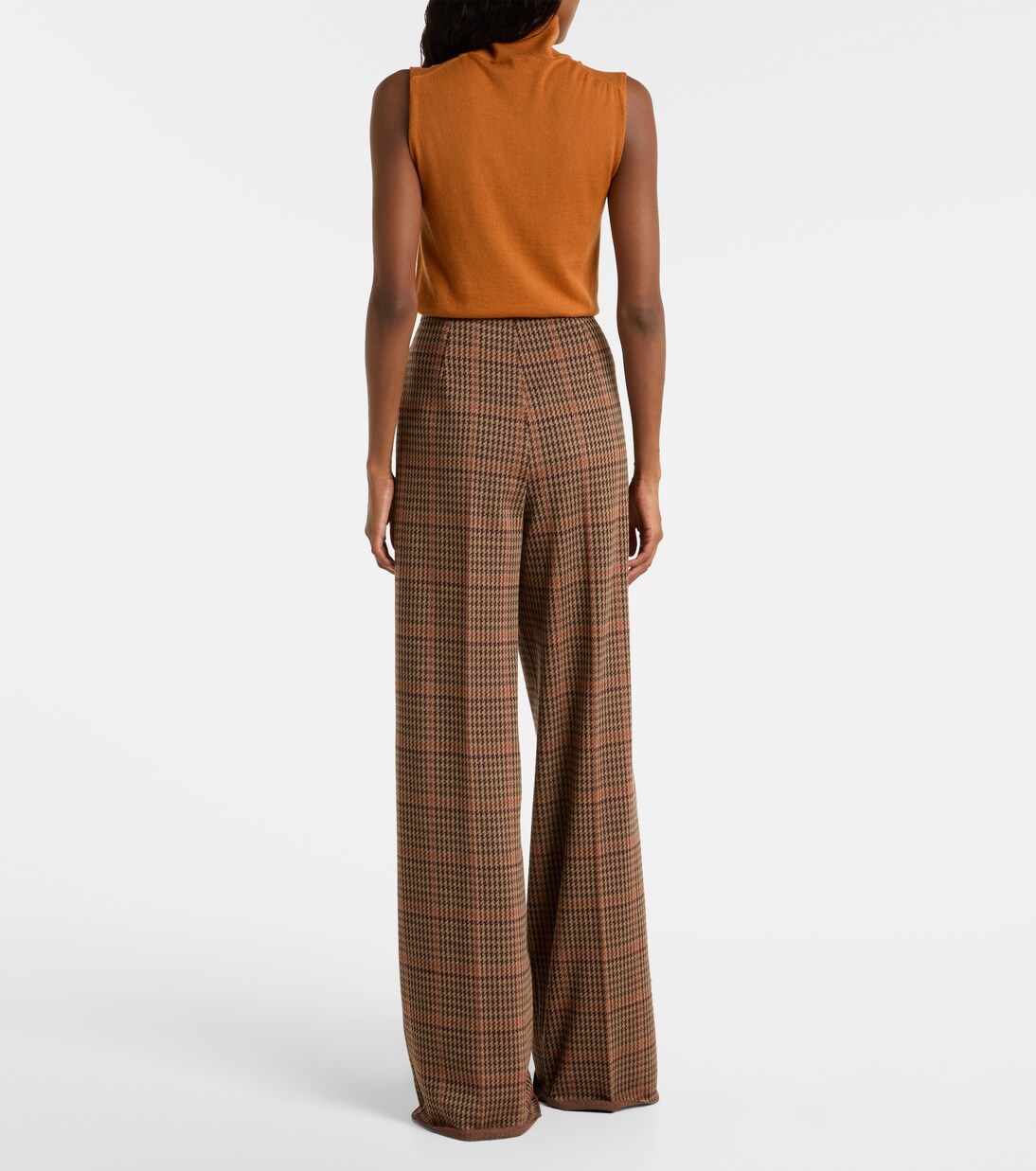 Seggio wool and cotton jersey wide-leg pants | Max Mara