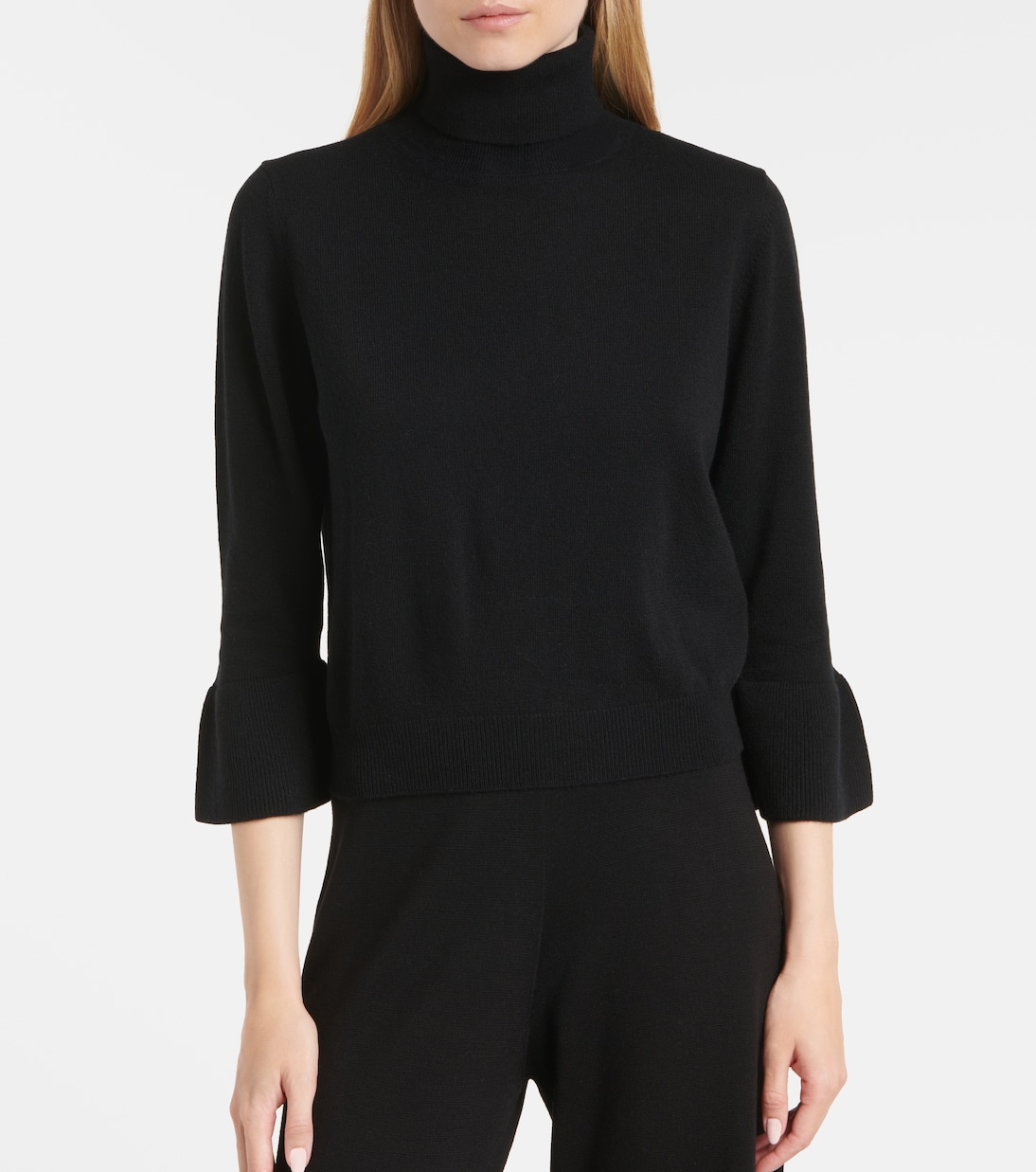 Wool and cashmere turtleneck sweater | Jardin des Orangers