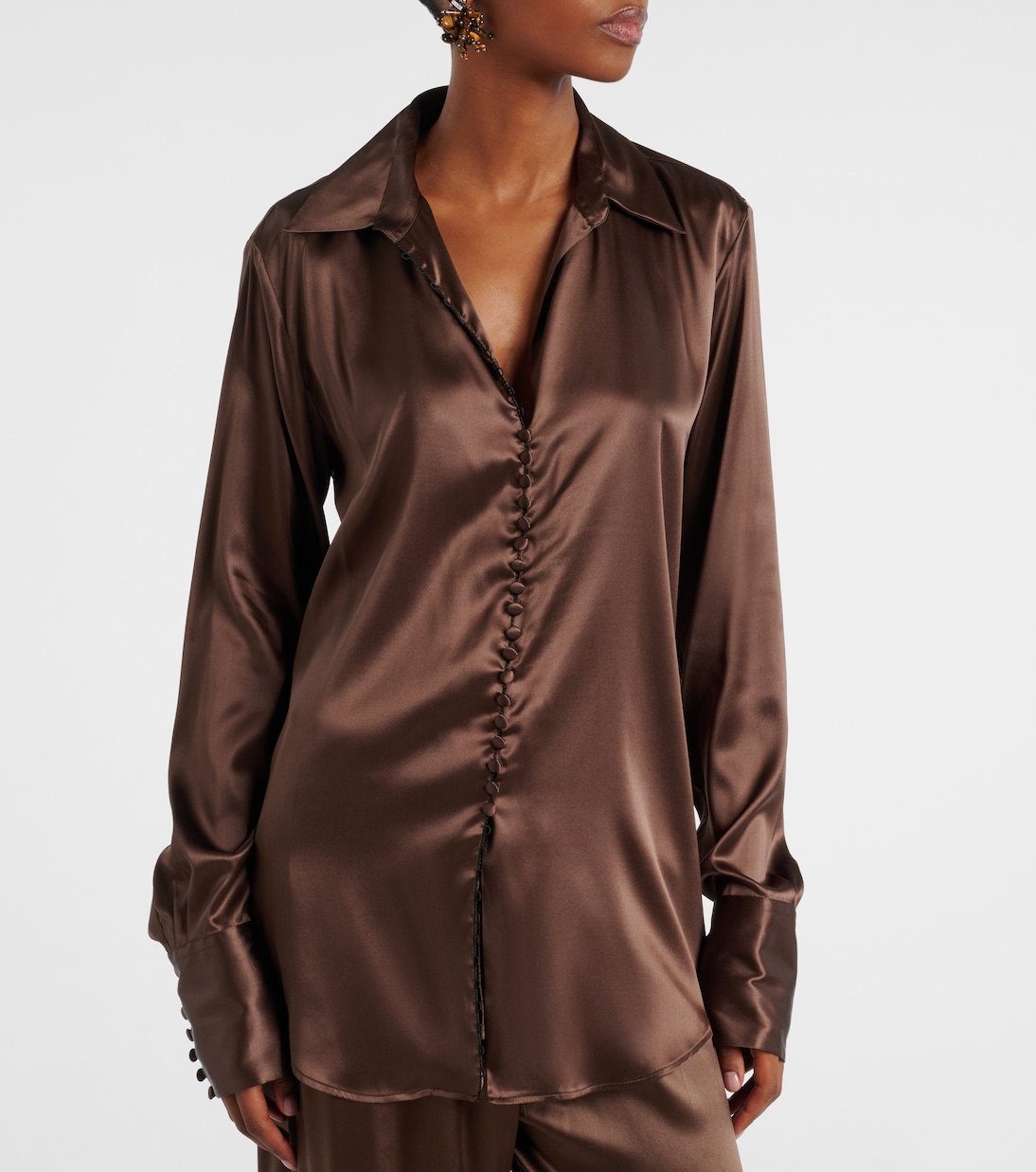 Silk-blend shirt | Dries Van Noten