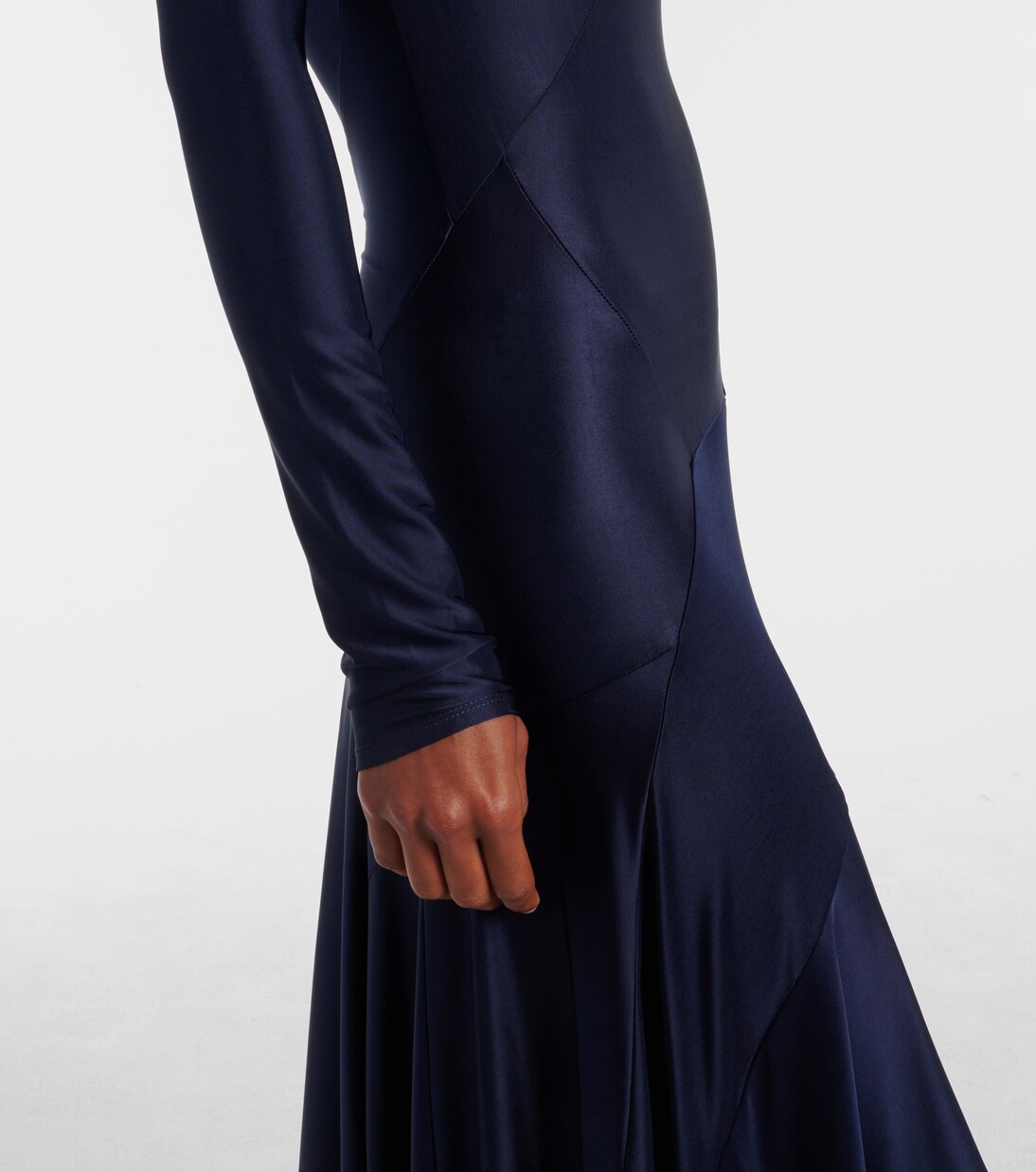 Paneled jersey maxi dress | Rabanne
