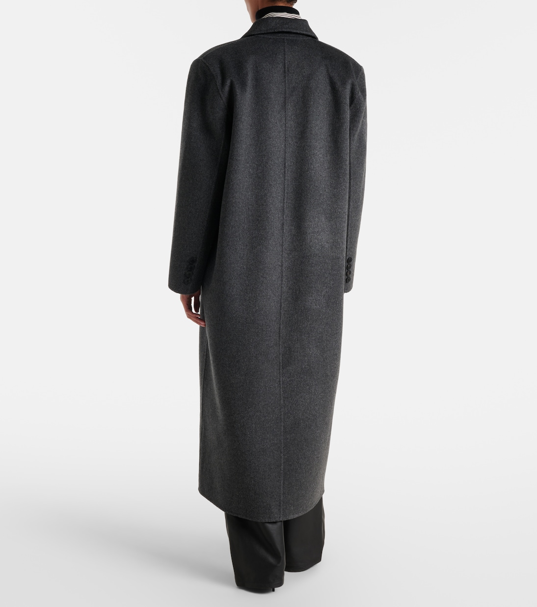 Gaia double-breasted wool-blend coat | The Frankie Shop