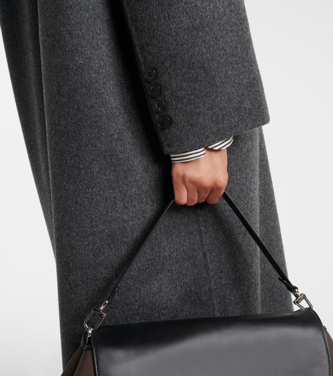 Gaia double-breasted wool-blend coat | The Frankie Shop