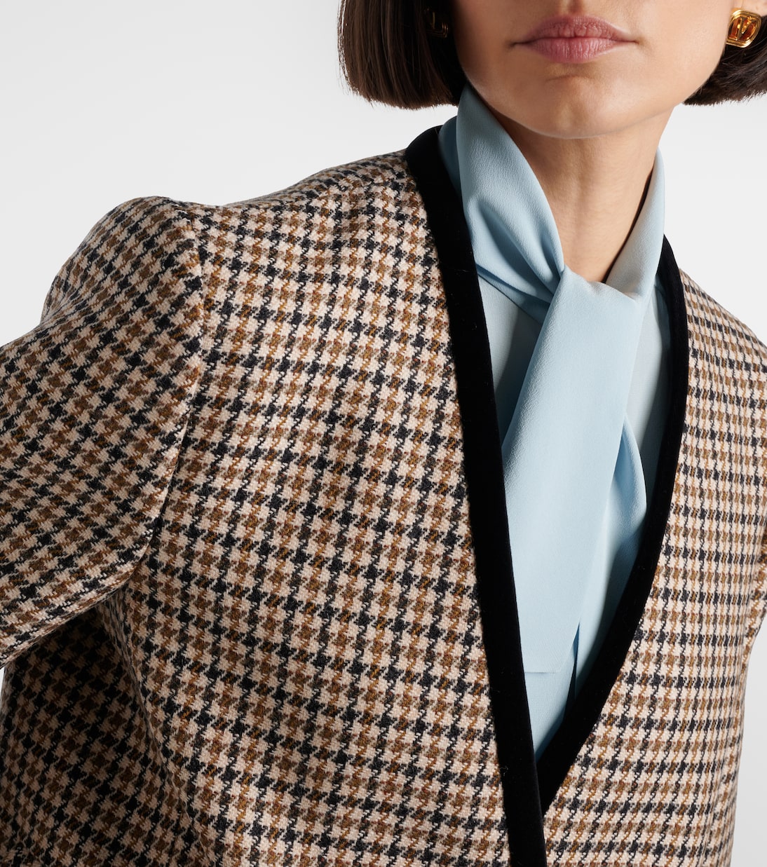 Houndstooth virgin wool jacket | Valentino
