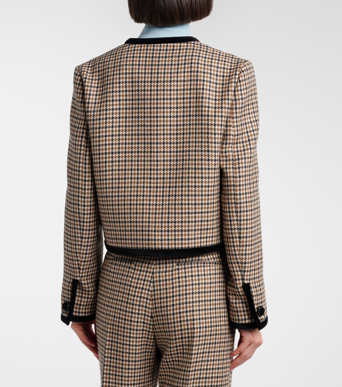 Houndstooth virgin wool jacket | Valentino