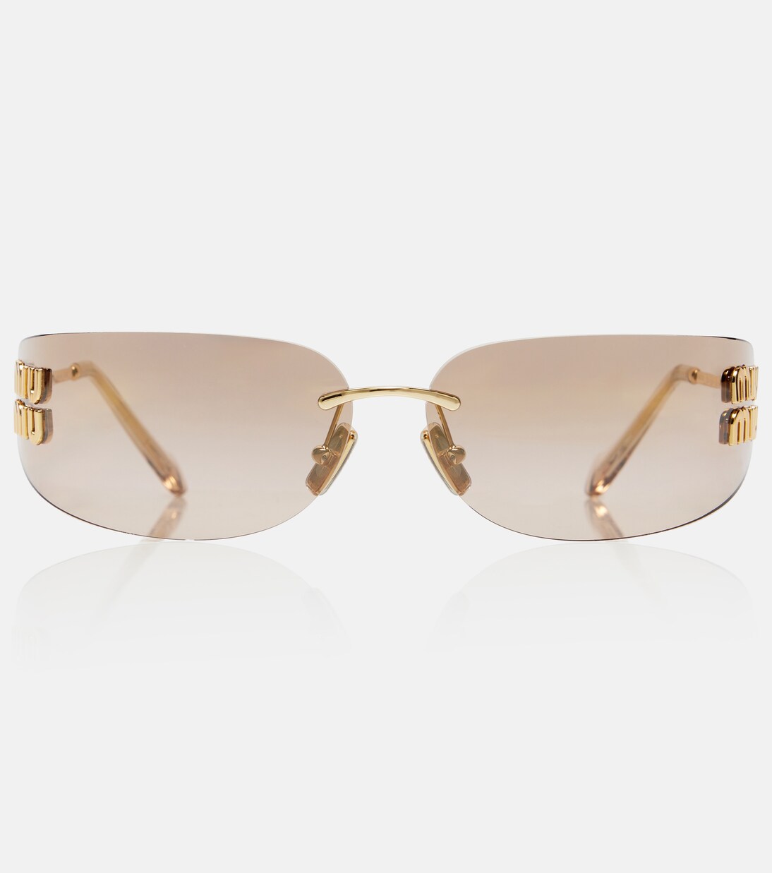 Logo oval sunglasses | Miu Miu