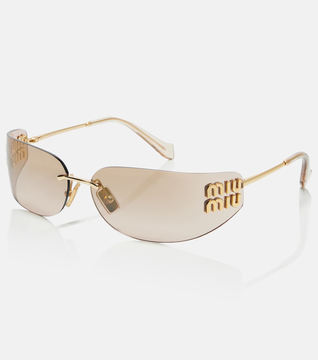 Logo oval sunglasses | Miu Miu