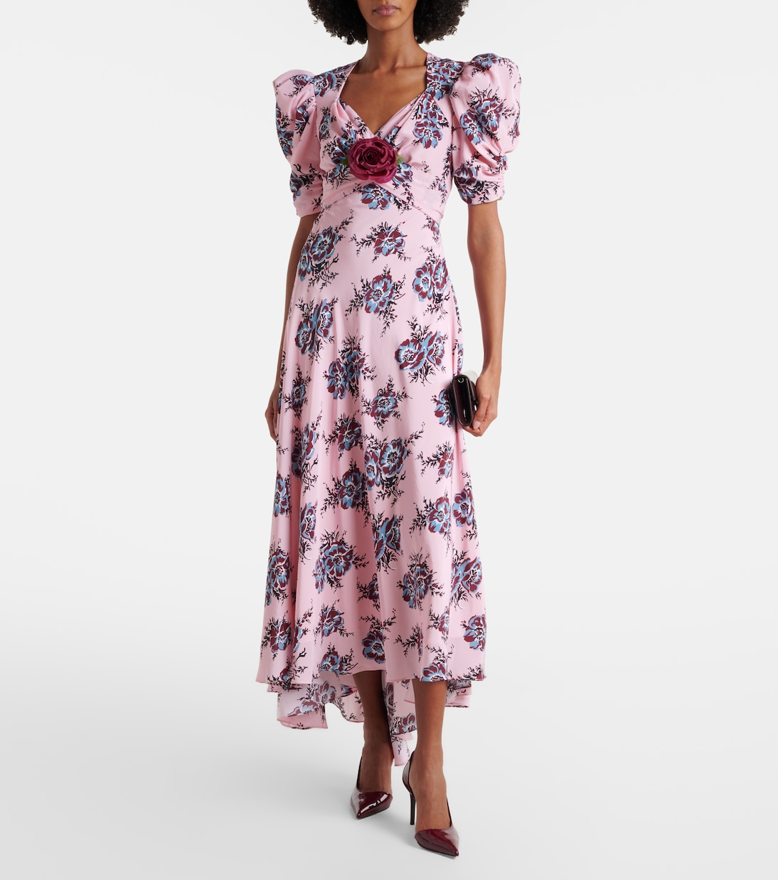 Floral-appliqué silk gown | Rodarte