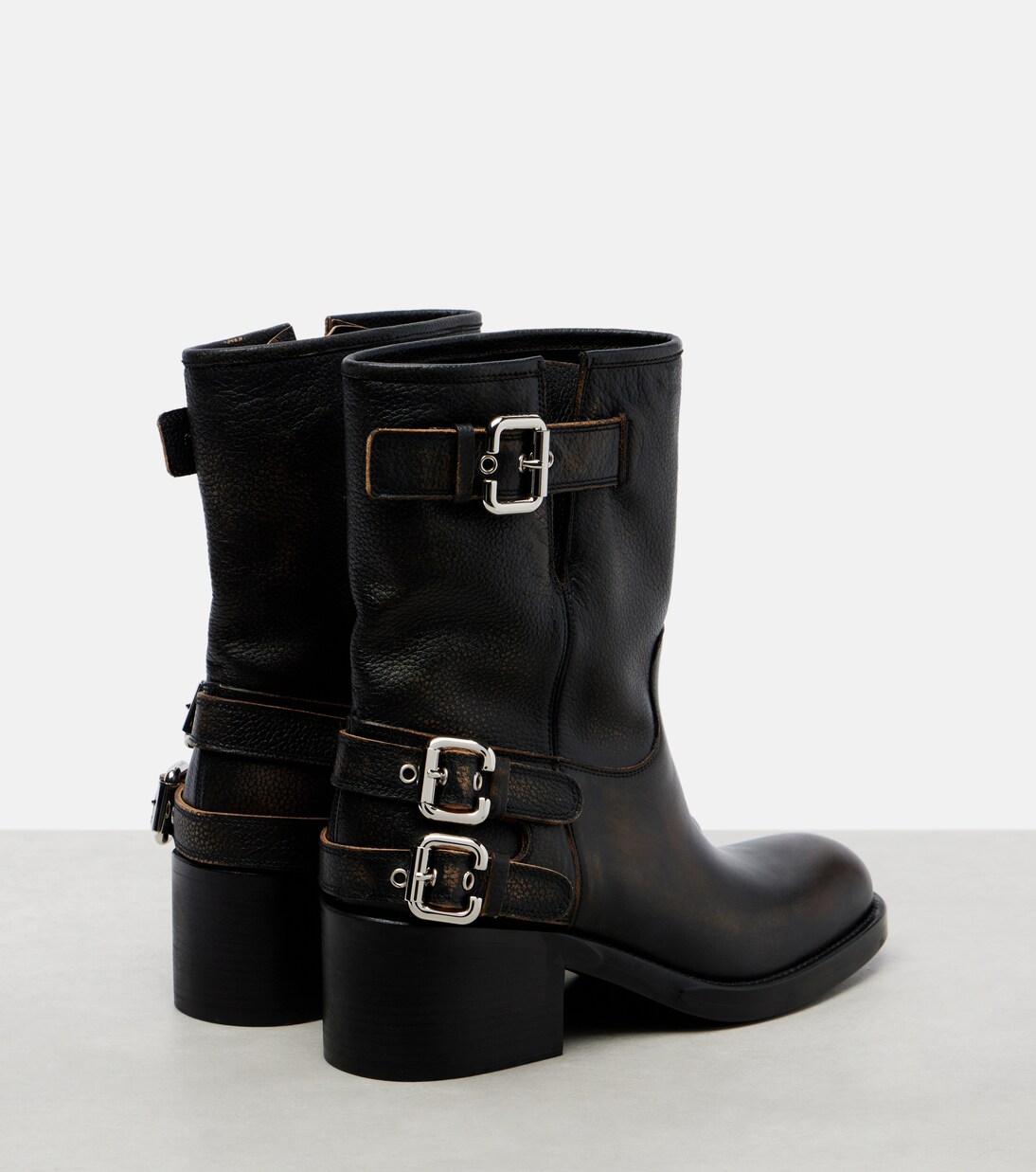 Dakota 60 leather biker boots | Chloé
