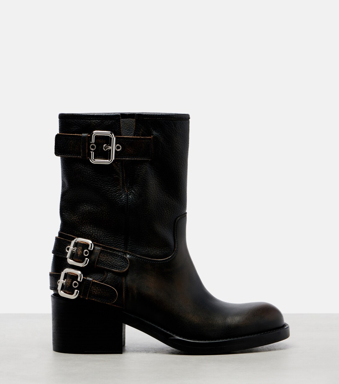 Dakota 60 leather biker boots | Chloé