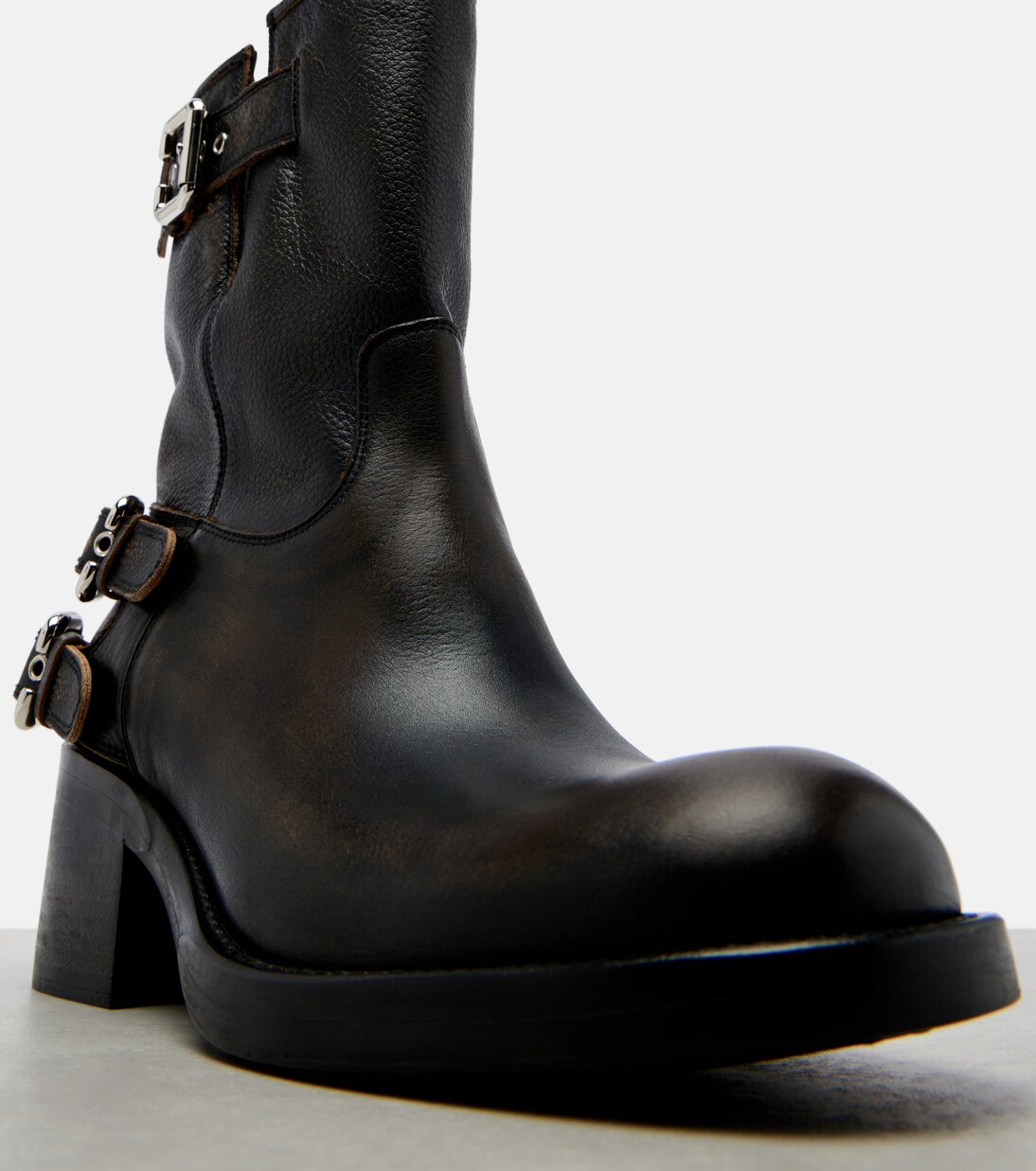 Dakota 60 leather biker boots | Chloé