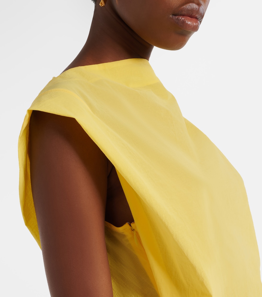 Drap cotton-blend poplin midi dress | Jacquemus