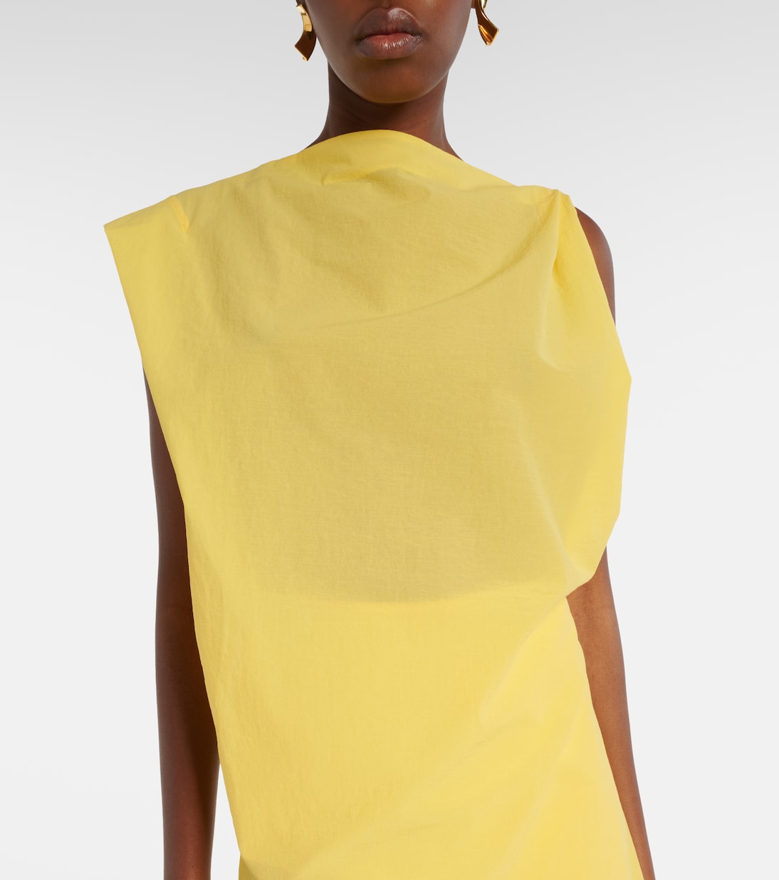 Drap cotton-blend poplin midi dress | Jacquemus