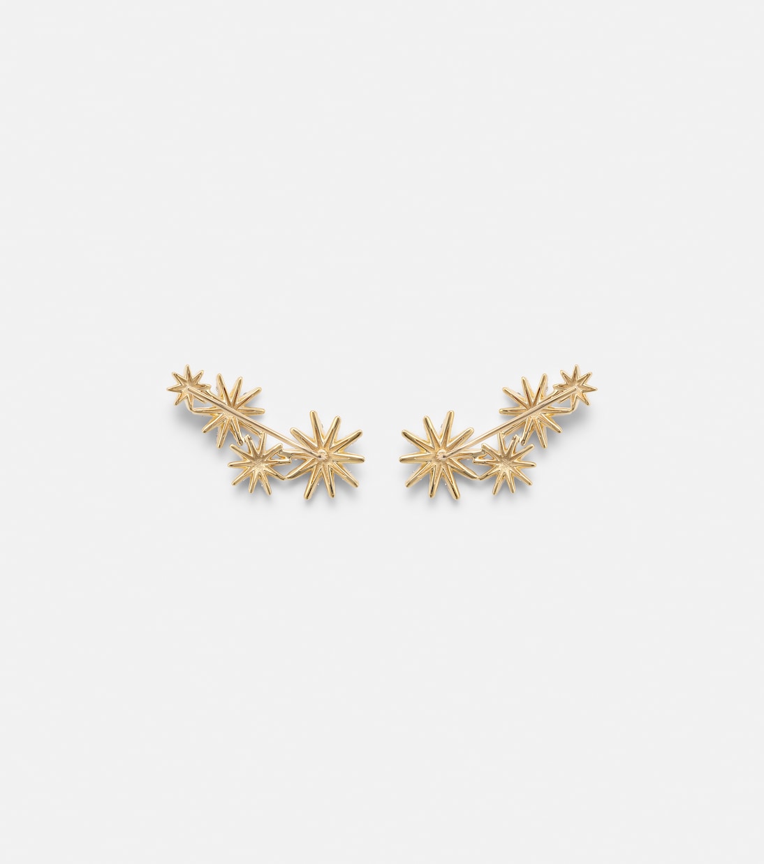 Starburst 18kt gold earrings with diamonds | David Yurman