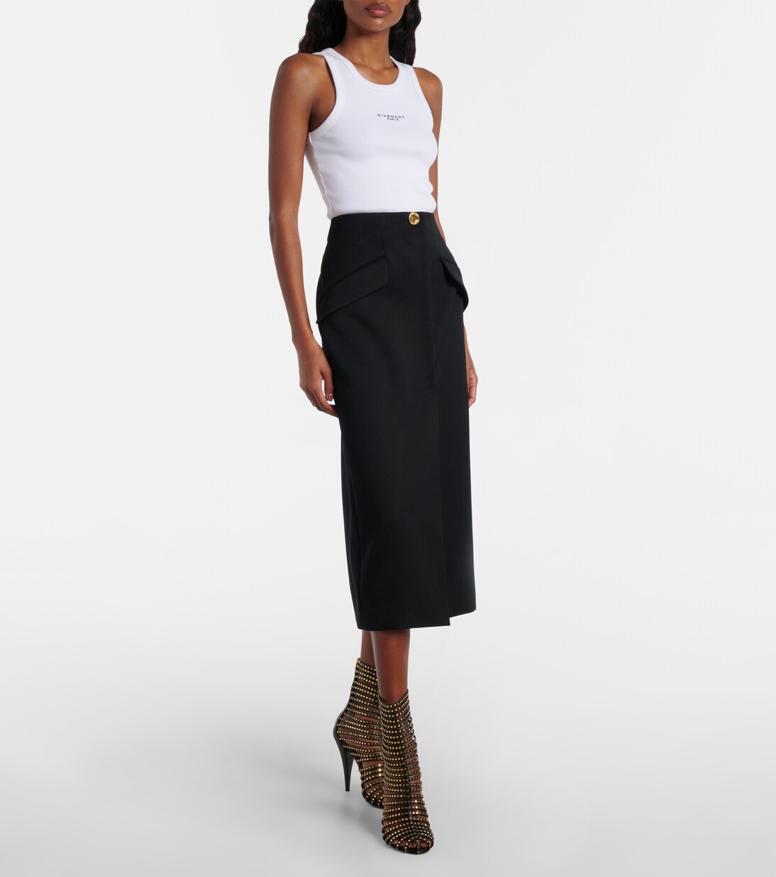 Botines 95 de piel adornados | Givenchy