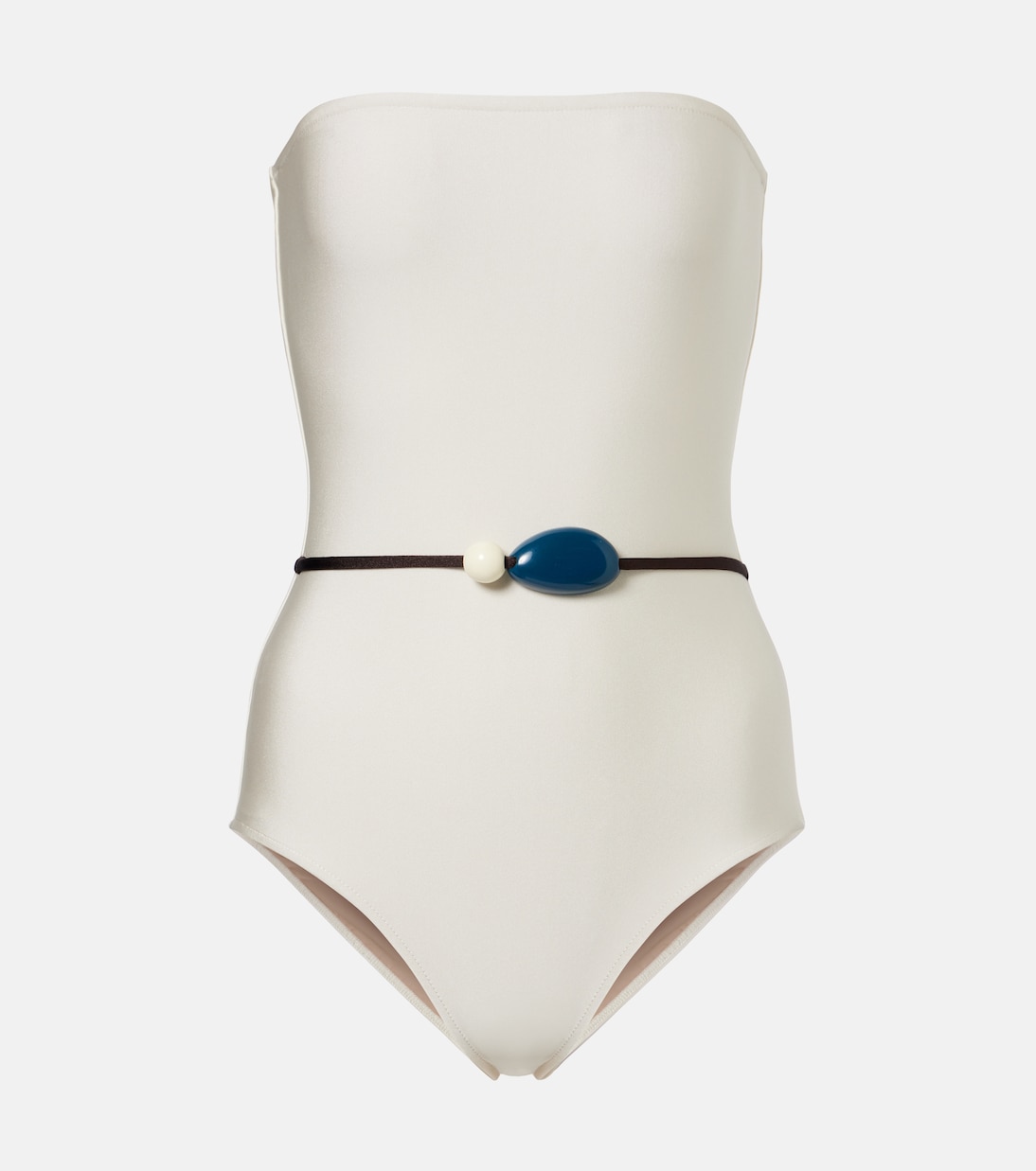 Belted embellished swimsuit | Adriana Degreas