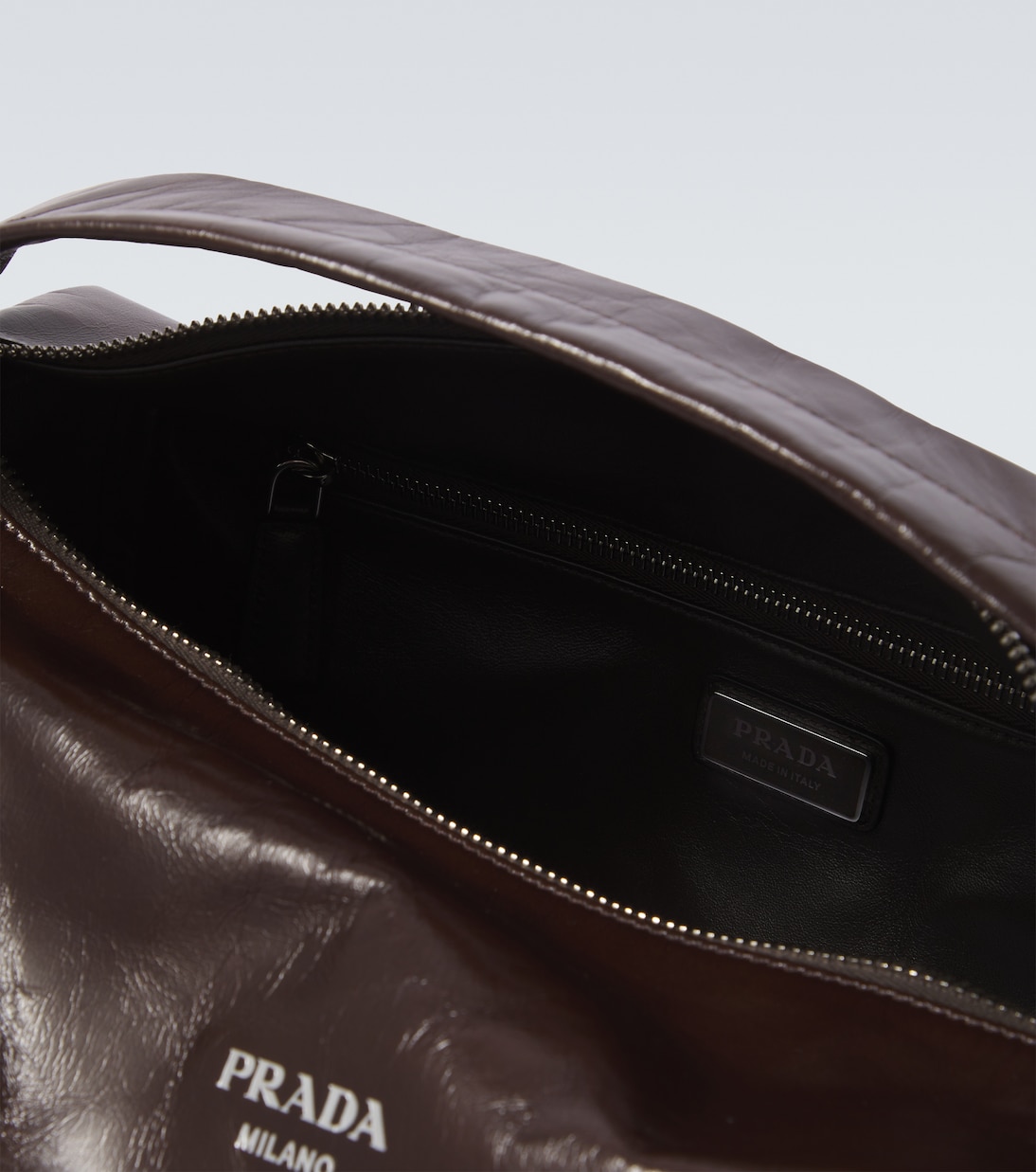 Leather shoulder bag | Prada