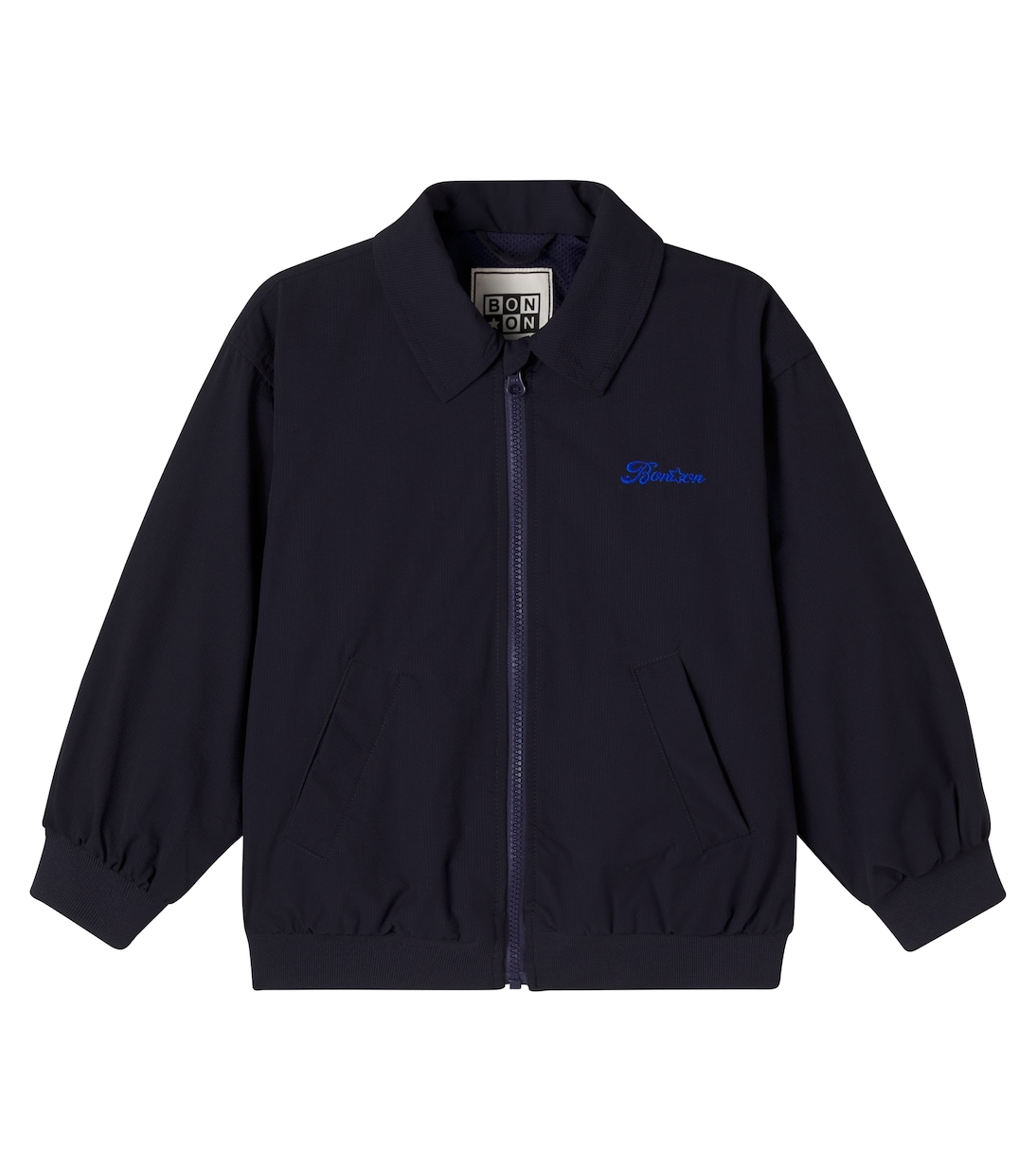 Logo embroidered blouson jacket | Bonton