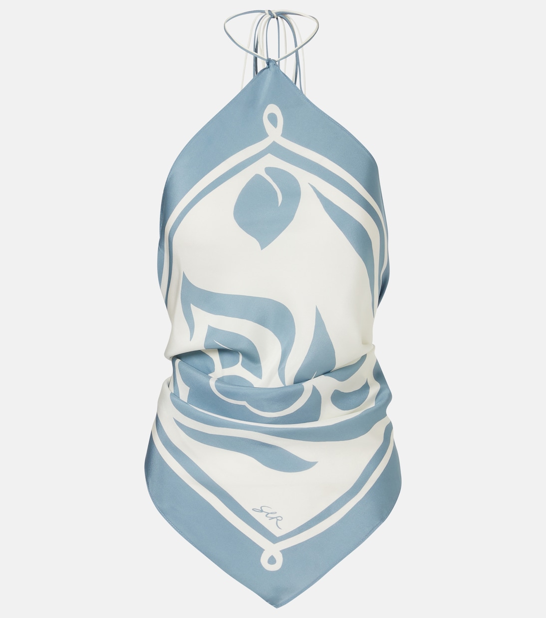 Lilou halterneck silk top | SIR