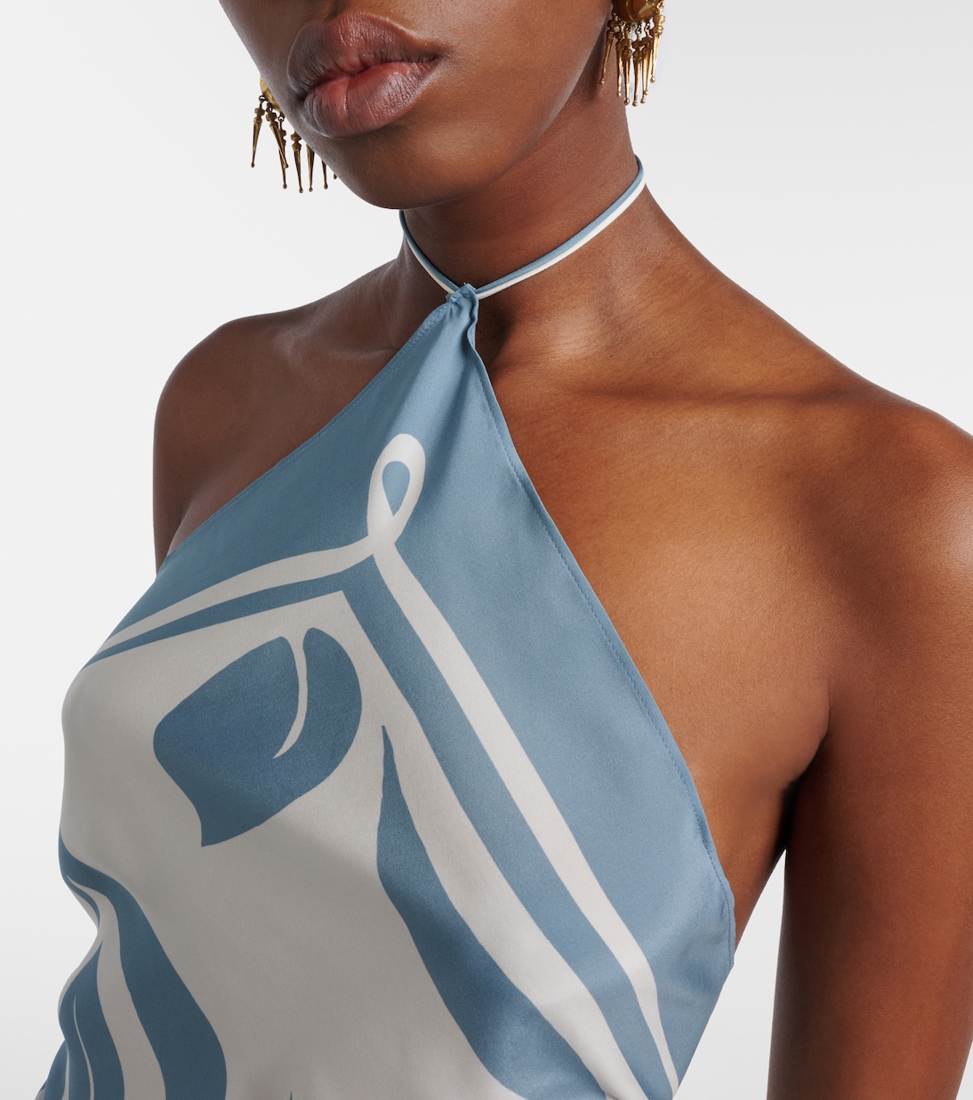 Lilou halterneck silk top | SIR