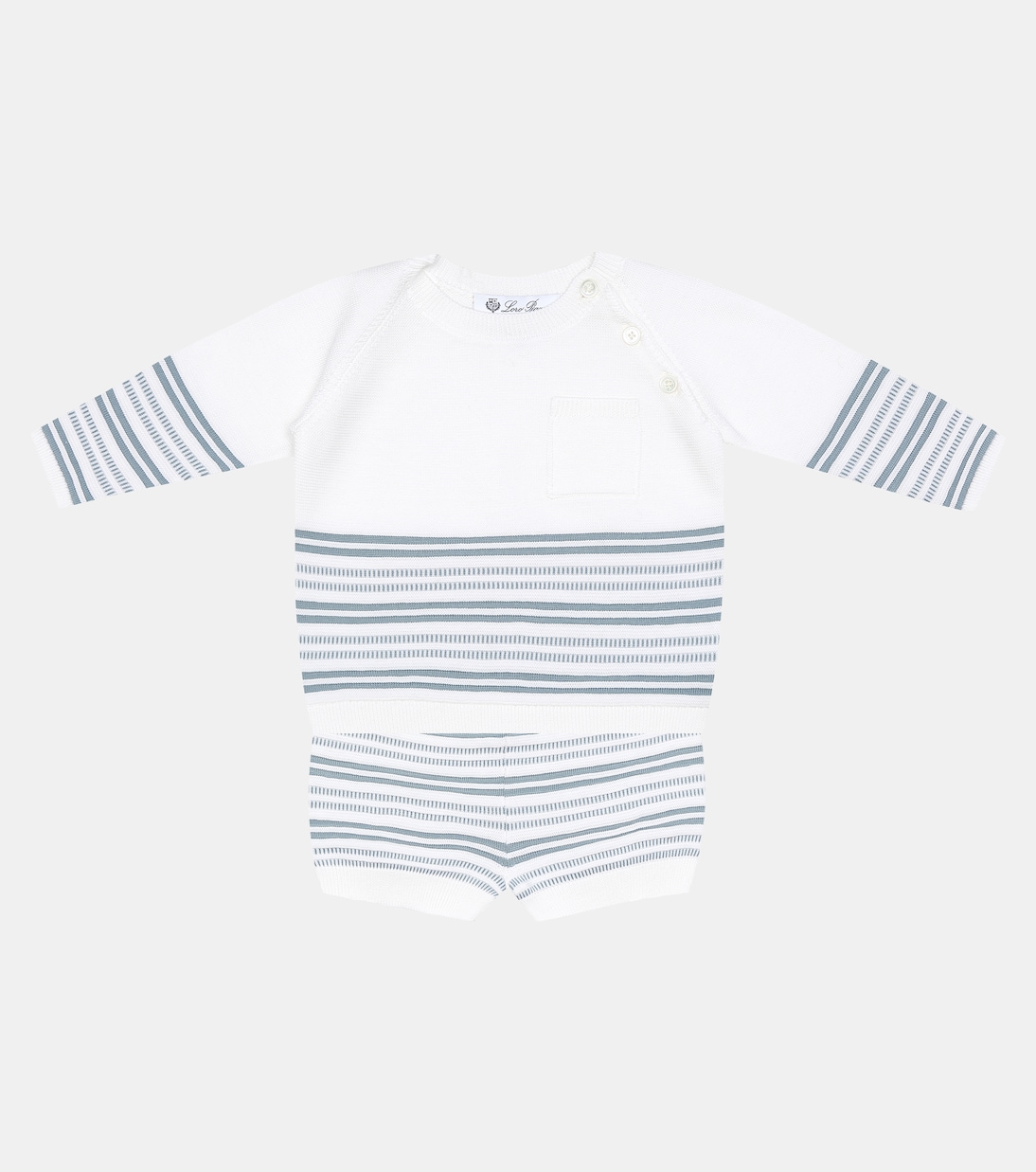 Baby Tiny striped cotton shorts | Loro Piana Kids
