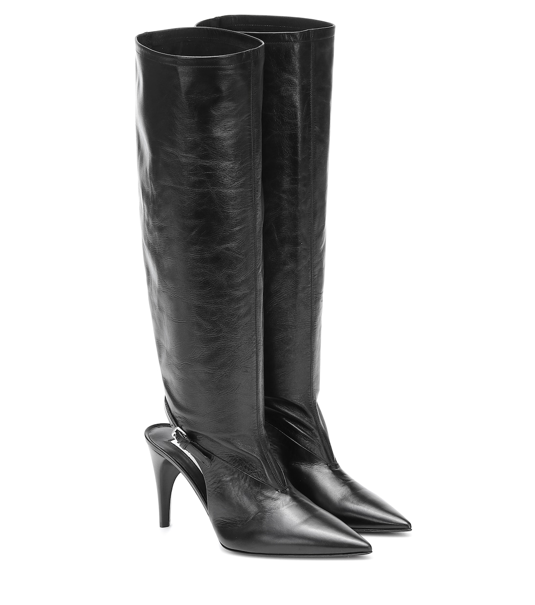 Botas altas de piel con aberturas | Jil Sander