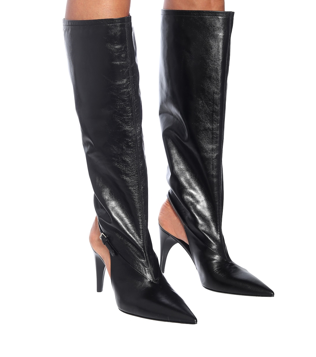 Botas altas de piel con aberturas | Jil Sander