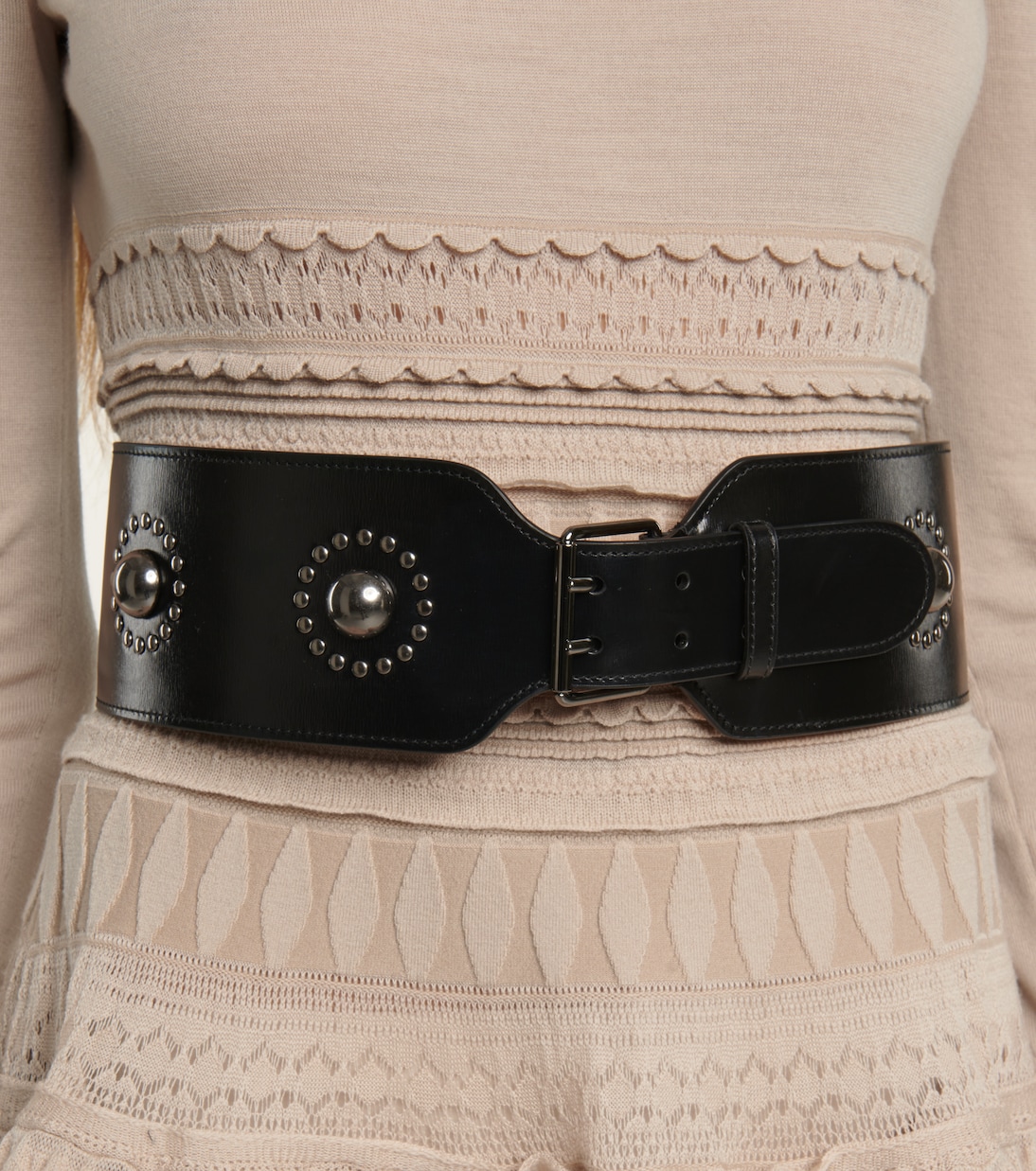 Cintura in pelle decorata ALAÏA per giovani trendy