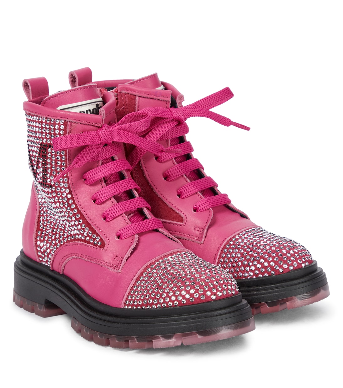 Verzierte Stiefel aus Leder | Monnalisa