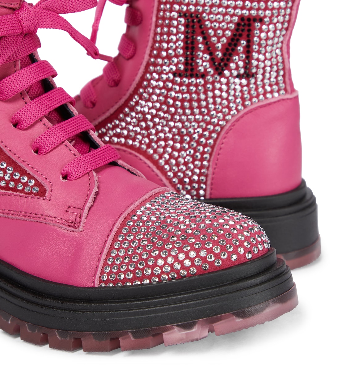Verzierte Stiefel aus Leder | Monnalisa