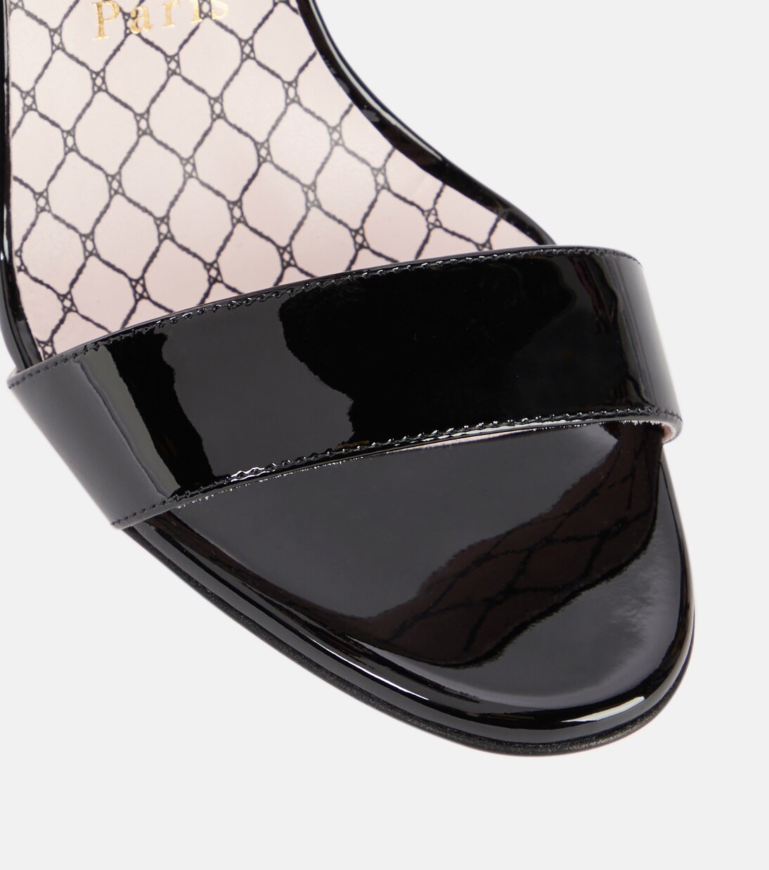Sandales Fetish du Desert 100 en cuir verni | Christian Louboutin
