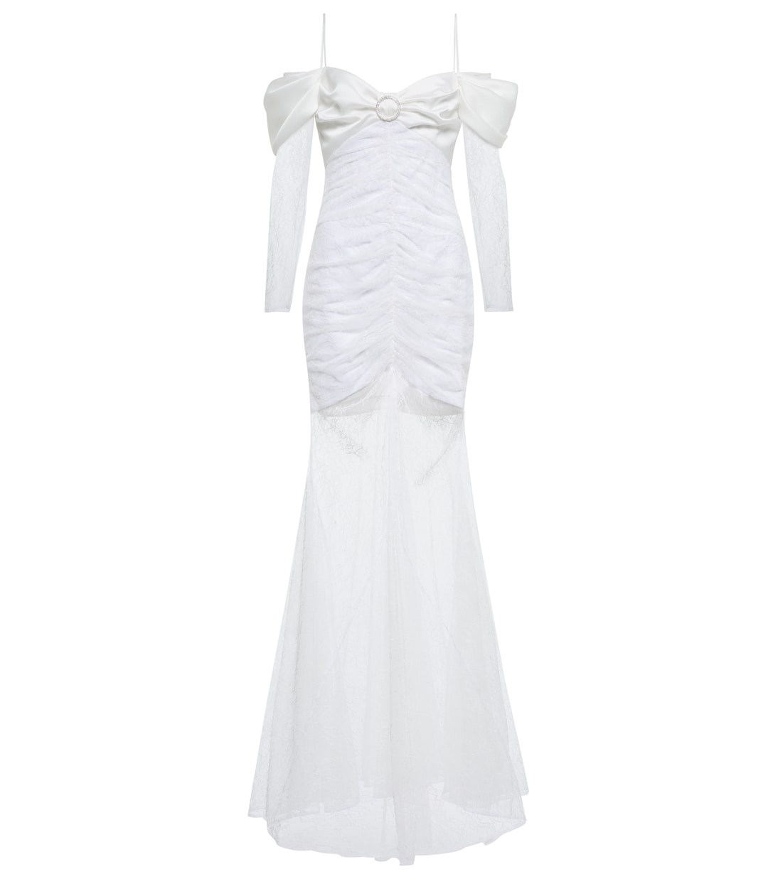Robe aus Satin und Spitze | Rasario