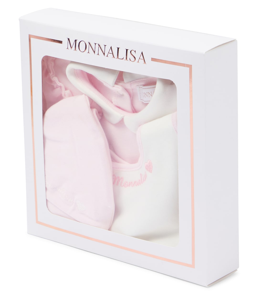 Baby - Tutina in cotone con berretto e bavaglino | Monnalisa