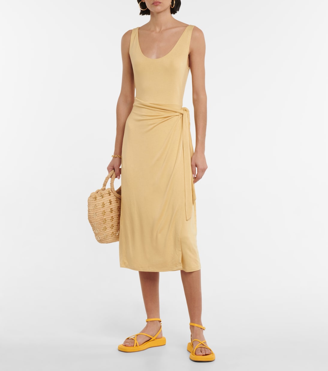 Wrap midi dress | Vince