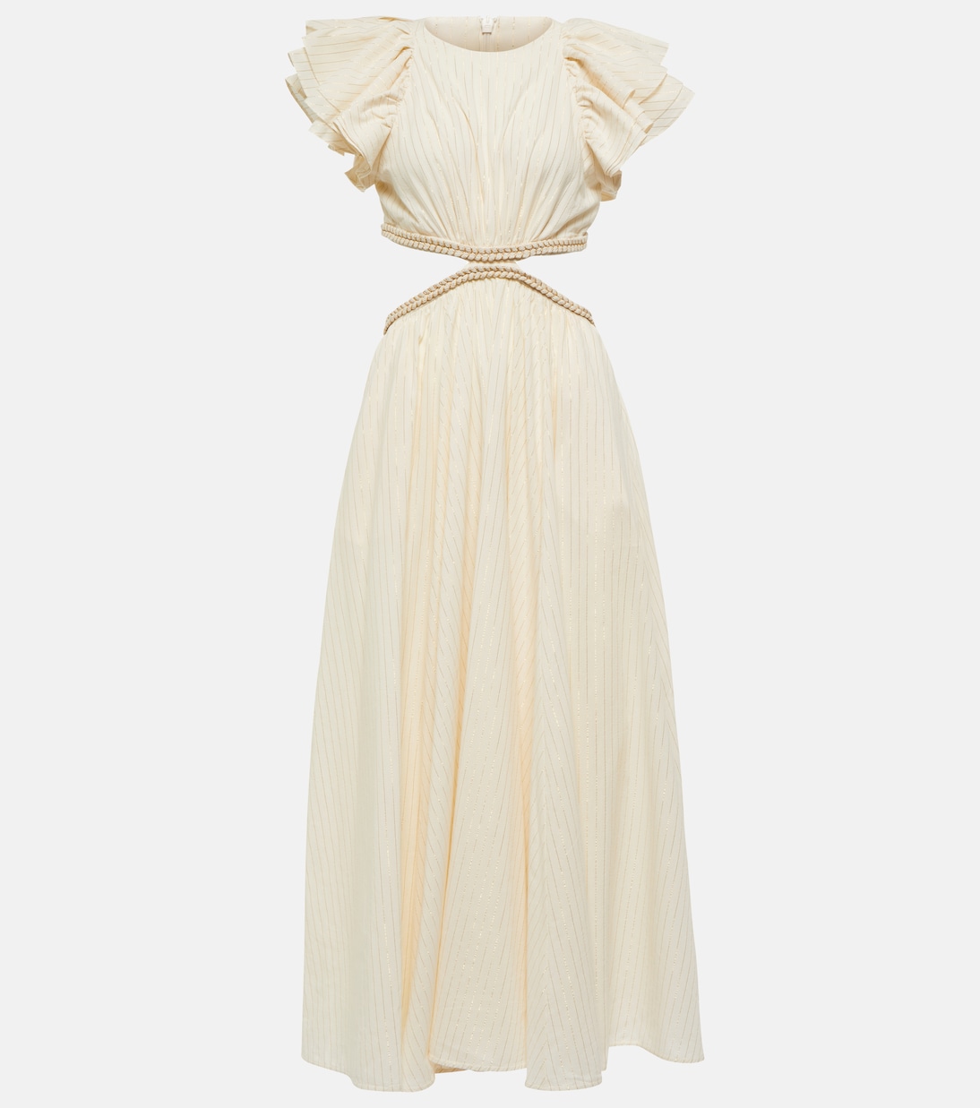 Robe longue Anneke rayée en coton | Zimmermann