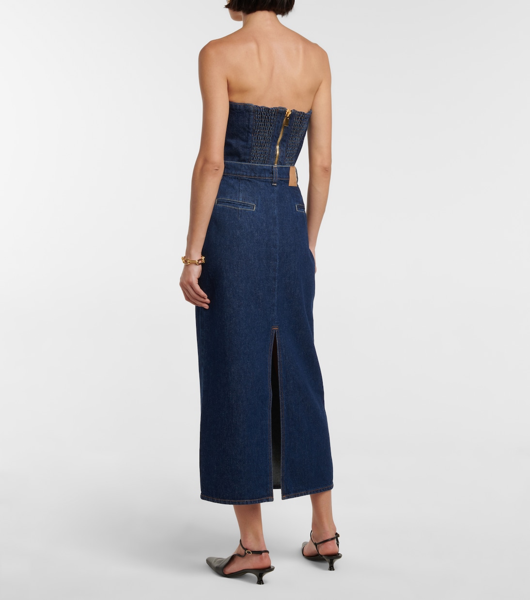 Falda midi en denim | Magda Butrym