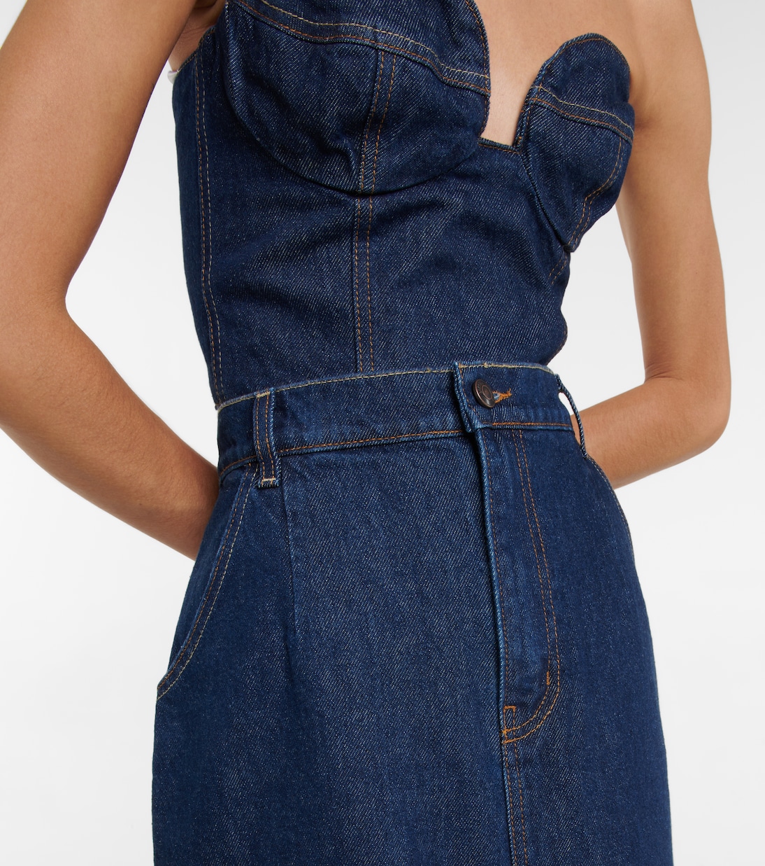 Falda midi en denim | Magda Butrym