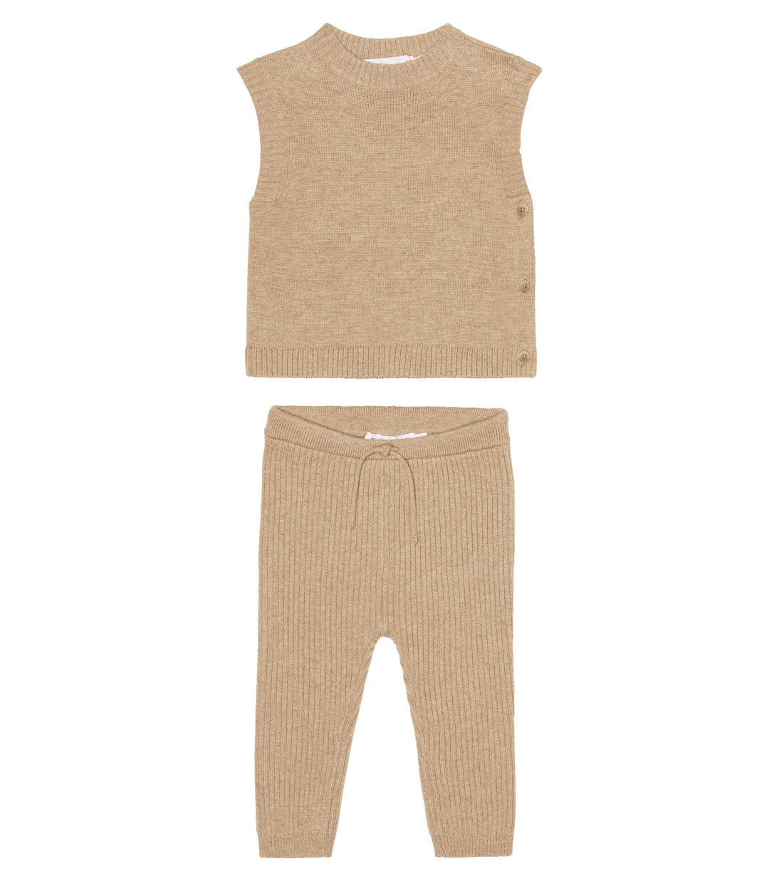Baby Basilio wool-blend top and pants set | Bonpoint