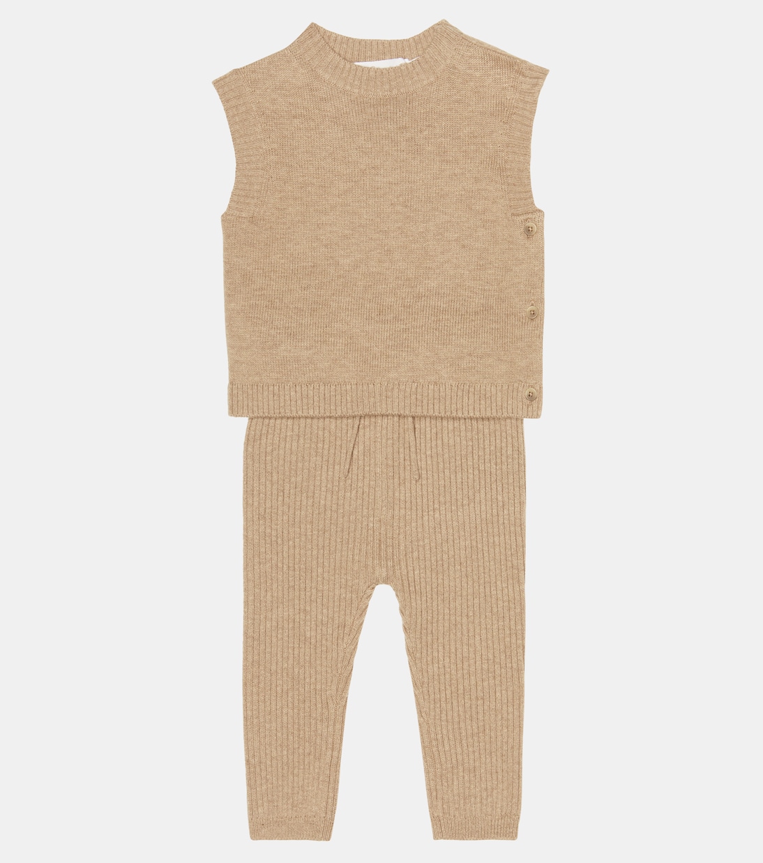 Baby Basilio wool-blend top and pants set | Bonpoint