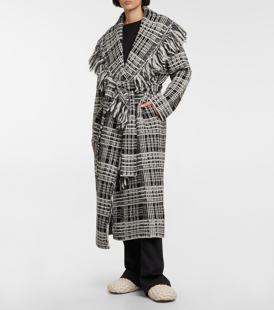 Checked Comfort wool-blend cardigan | Dorothee Schumacher