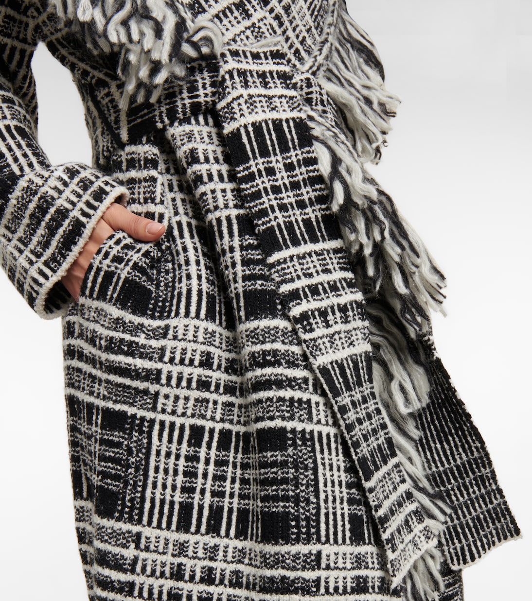 Checked Comfort wool-blend cardigan | Dorothee Schumacher
